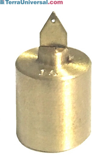 15-gram calibration weight (shown on the far right).  |  9101-07 displayed