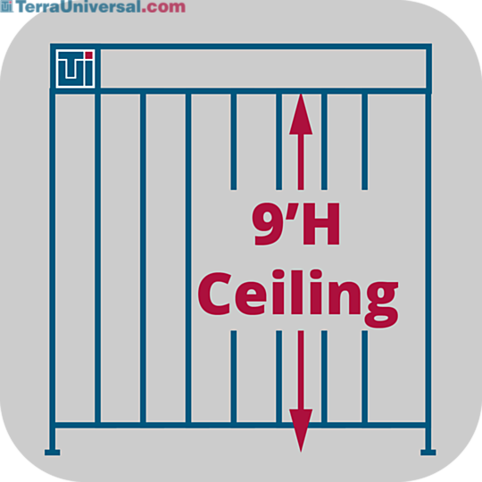 Service to adjust Valuline® softwall cleanroom heights to 9'H  |  6600-66-VL-9H displayed