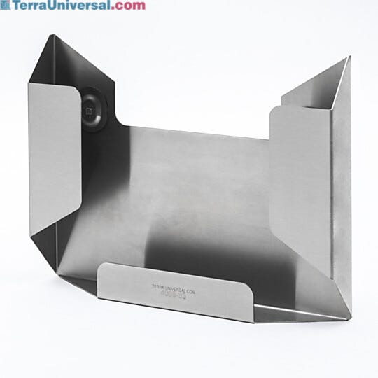 BioSafe® stainless steel wall-mounted file holder   |  4005-33 displayed