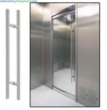 Brushed stainless steel pull handles provide a modern, showroom finish; additional sizes available from 24" to 84" | 6712-82 displayed