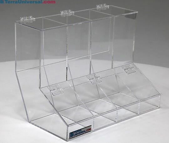 Acrylic Multi-Chamber Dispenser  |  4005-51 displayed