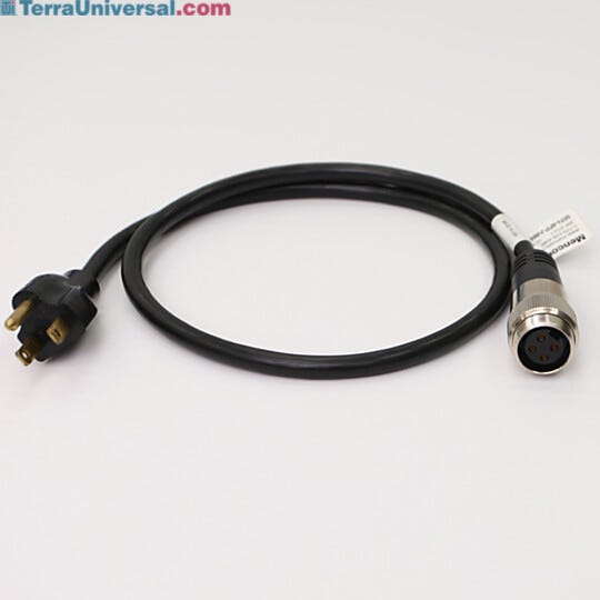 Four-pin power cord adapter for fan/filter unit allows connection to standard 120VAC/60Hz power receptacle  |  6601-13 displayed