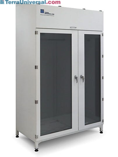 Large Steel Sloped Top Storage Cabinet wtih SDPVC Doors | 4101-20E-HD-220 displayed