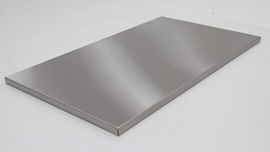 Stainless Steel Wide Solid Shelf | 4102-99 displayed