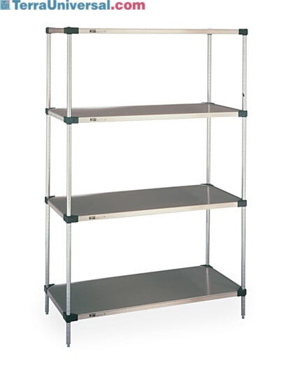 18-gauge Type 304 Stainless steel with black epoxy corners and raised ship’s edge