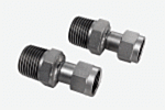 Two adapters M16x1 female to NPT 1/2" male; suitable for Julabo Series: HE, HL, SE, SL, CF models | 2540-95A displayed