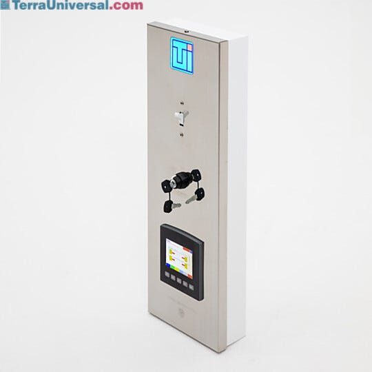 Cleanroom control panel with Tier 2 system monitors and controls up to 100 FFUs in 8 rooms; 6 inputs for pressure/RH/temp sensors, plus FFU performance alarm, f  |  6607-02-M displayed