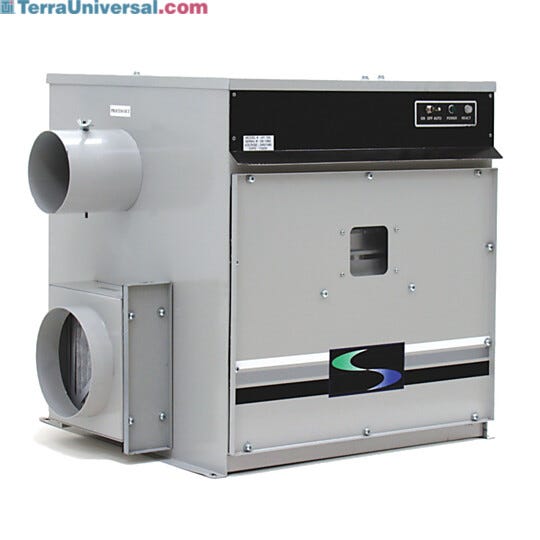 Cleanroom Dehumidification Modules use silica gel desiccant housed in a rotor to produce dry air flow  |  6710-62 displayed