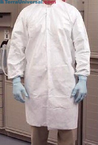 Disposable frock. Product details may differ.  |  1350-63 displayed