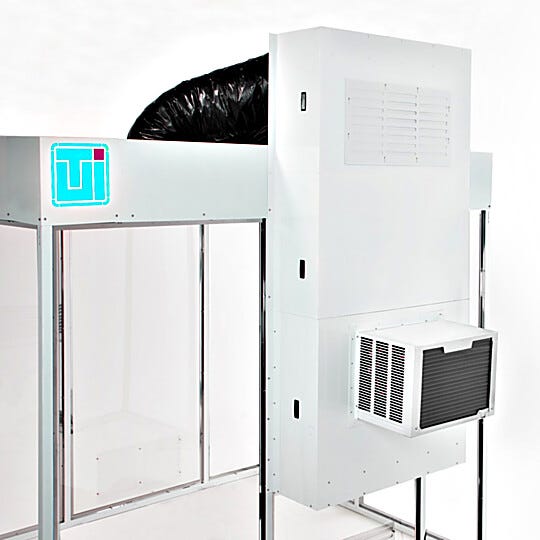 ValuLine® air conditioning unit connected to a cleanroom's fan filter units  |  6600-14 displayed