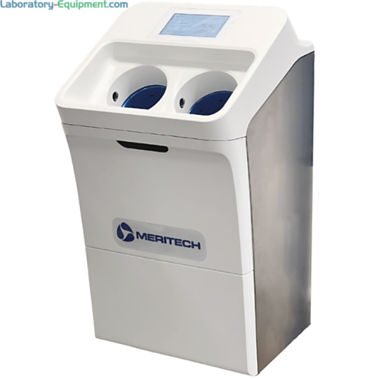 CleanTech EVO Wall Automated Handwashing Station by Meritech removes more than 99% of dangerous pathogens in 12 seconds; #CT-EVO-W includes hygiene solution | 1017-61 displayed