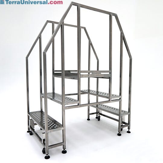 Ideal for crossing hazardous areas or obstacles up to 8" H x 17" W. OSHA-compliant safety railing. Maximum Load: 300 lb.  |  2807-61 displayed