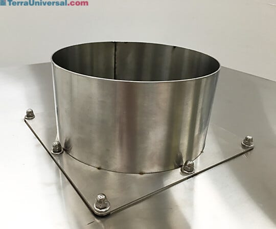 Removes solvents and other hazardous vapors from materials while they are in the pass-through | 6705-23 displayed