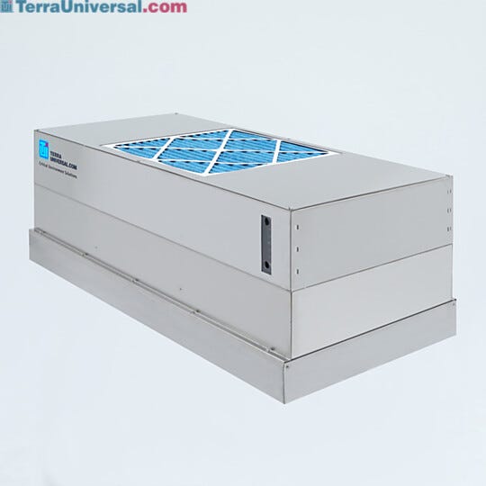Smart® WhisperFlow® FFU with integrated backup battery system (UPS) provide up to 2 hours of remote battery power  |  6601-24A-HSS-EC-BP displayed