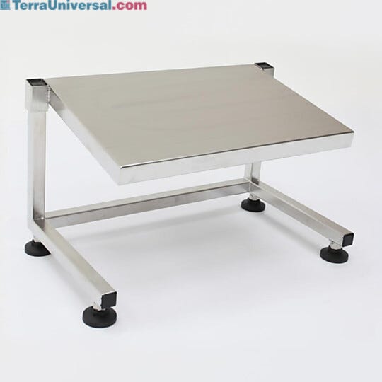 Terra's BioSafe® 304 Stainless Steel Footrests stand up to harsh cleaning agents and provide a firm foot platform while working