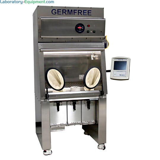 Germfree’s Radiopharmacy Compounding Aseptic Containment Isolators feature lead-shielding around the ISO 5 workspace  |  5607-22 displayed