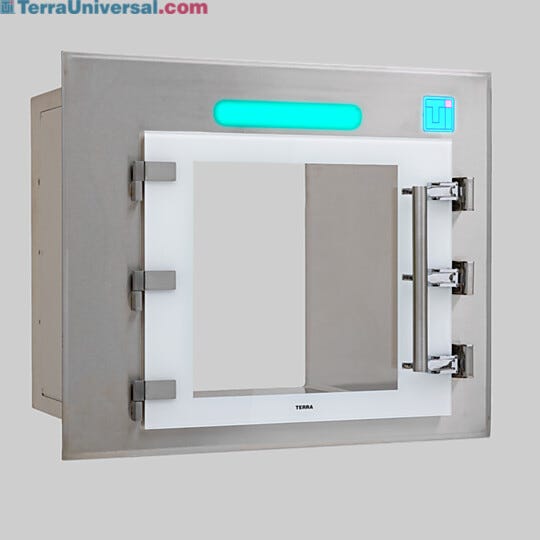 Heavy-duty stainless steel lift latches included to minimize scratching, corrosion and contamination resulting over time that can occur with chrome-plated latch | 2636-98 displayed