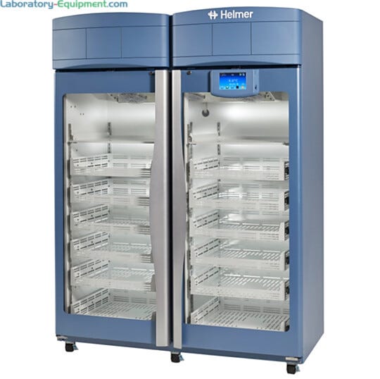 GX i.Series 2-door Pharmacy Refrigerators with OptiCool and i.C3 interface include ventilated shelves (2) and drawers (12); in 44.9, and 56.0 cu ft. models | 6707-44A displayed