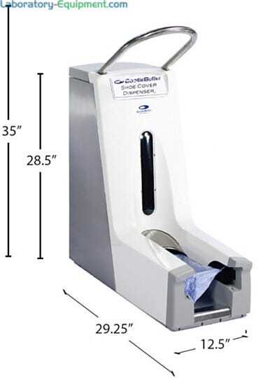 Automatic Shoe Cover Dispenser | 3619-00 displayed