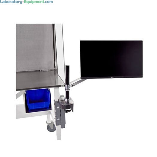Labconco Ergotron LX Desk Monitor Arm mounted on clean bench base stand. Labconco 3997300 | 3644-95 displayed