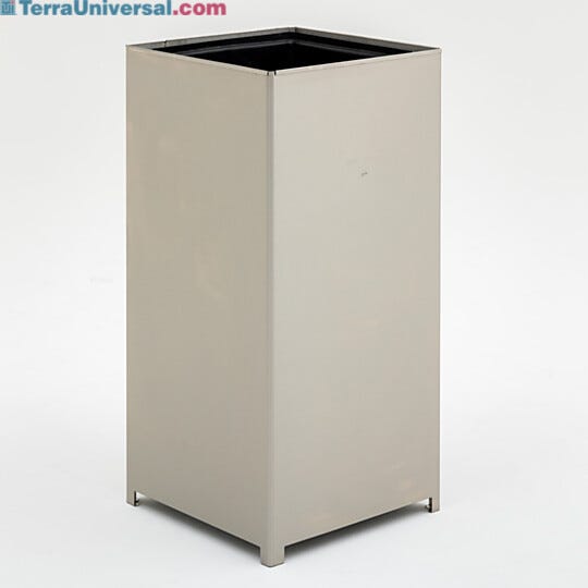 BioSafe® lidless waste bin for quick and touchless waste disposal | 1456-16C-L displayed
