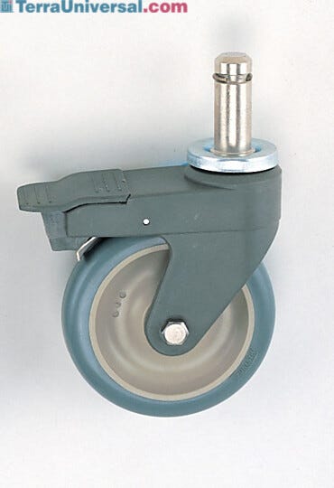 InterMetro Polymer Stem Brake Casters | 1541-51 displayed