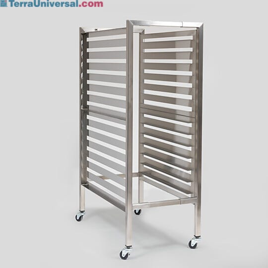 Adjustable storage rack accomodates several storage options  |  9611-72 displayed
