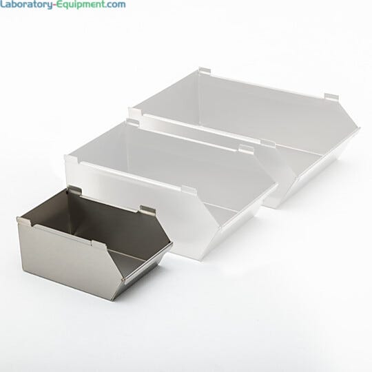 The small bin used on the Mobile Storage Bin Rack to hold assembly parts within easy reach  |  9611-80 displayed