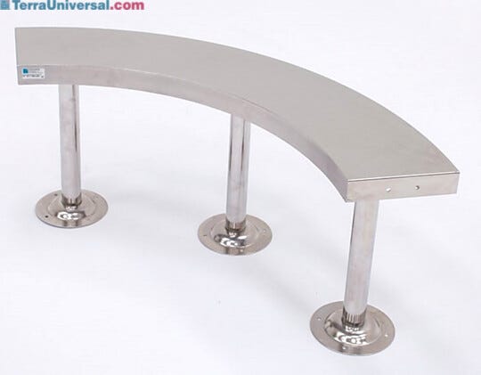 Cleanroom-compliant, aseptic benches for ISO-rated gowning rooms