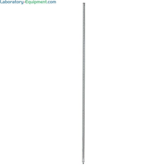 Olympic shelving post for stationary units with 1" shelf intervals, chromate finish, and leveling bolts  |  1303-53 displayed