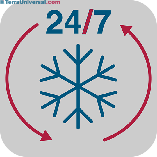 24/7 operation upgrade extends refrigerated pass-through operation beyond standard hours  |  9999-50 displayed