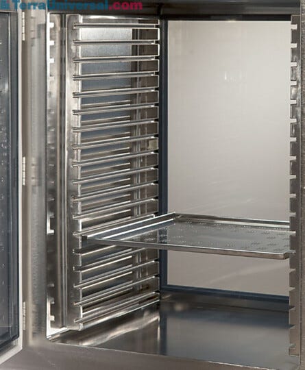 Racks shown mounted in pass through. Shelf sold separately. | 1993-40A displayed