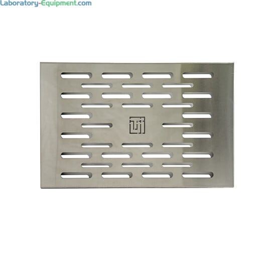 304 stainless steel perforated shelf for 40" shelf-only garment storage cabinets | 4101-86B displayed