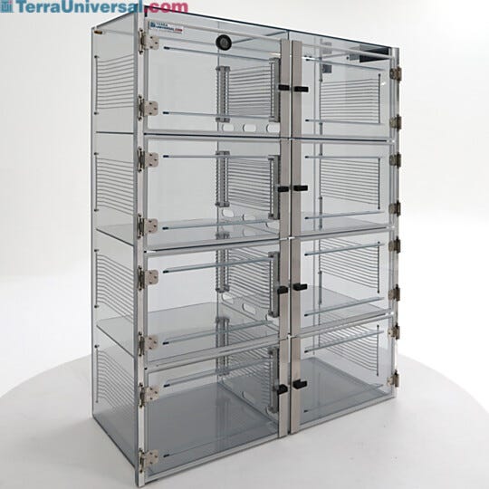 Terra's nitrogen desiccator cabinets surpass, by far, any manufacturer's design quality, contamination control and availability.