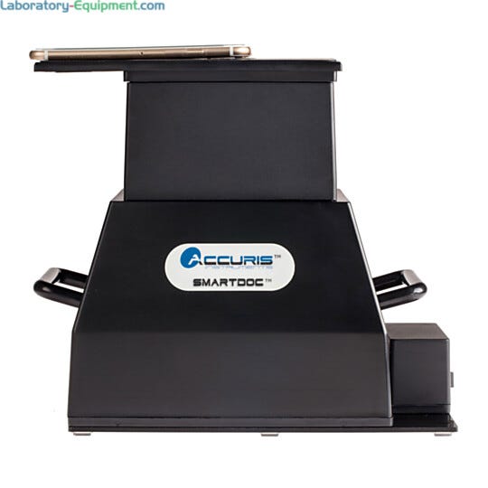 SmartDoc 2.0 Gel imaging systems allows the operator to use a smart phone to take high quality shots of the gels  |  2808-17 displayed