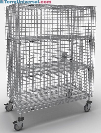 The heavy-gauge open wire grid provides maximum visibility  |  2650-67 displayed