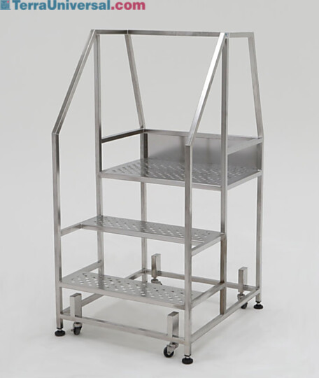 BioSafe model with safety rails features continuous-seam welds for ultimate cleanliness.  |  2805-85 displayed