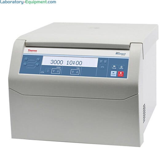 Heraeus Megafuge 8 centrifuge from Thermo Fisher is designed for clinical and research labs  |  1716-01 displayed
