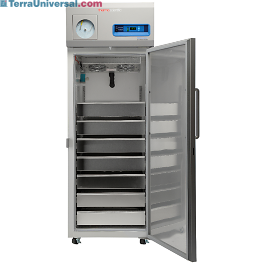 23.3 cu. ft. TSX -30°C auto defrost plasma freezer with chart recorder meets AABB and FDA requirements and includes stainless steel drawers that hold 532 boxes  |  1621-33 displayed