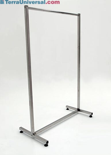 Stainless Steel Sliding Position ISO 5 Garment Storage Rack  |  9230-00 displayed