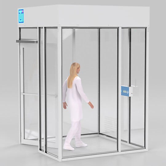 ValuLine® hardwall modular cleanrooms make contamination control accessible and affordable, adapting to virtually any facility layout | 6600-21A-VL-0606 displayed