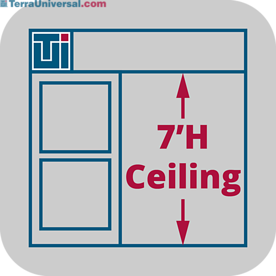 Service to adjust Valuline® hardwall cleanroom heights to 7'H  |  6600-66-VL-7H displayed