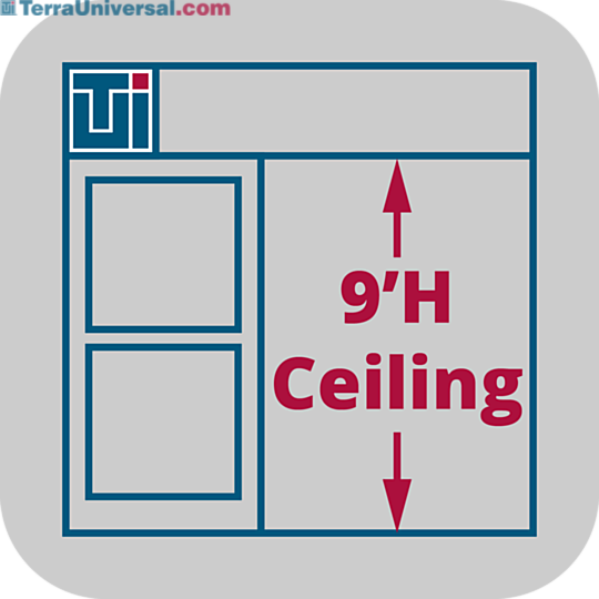 Service to adjust Valuline® hardwall cleanroom heights to 9'H  |  6600-66-VL-9H displayed