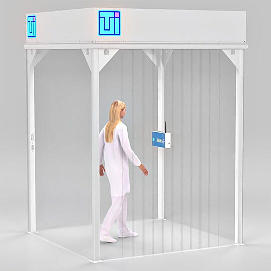 ValuLine® softwall modular cleanrooms make contamination control accessible and affordable, adapting to virtually any facility layout | 6600-66A-VL-0606 displayed