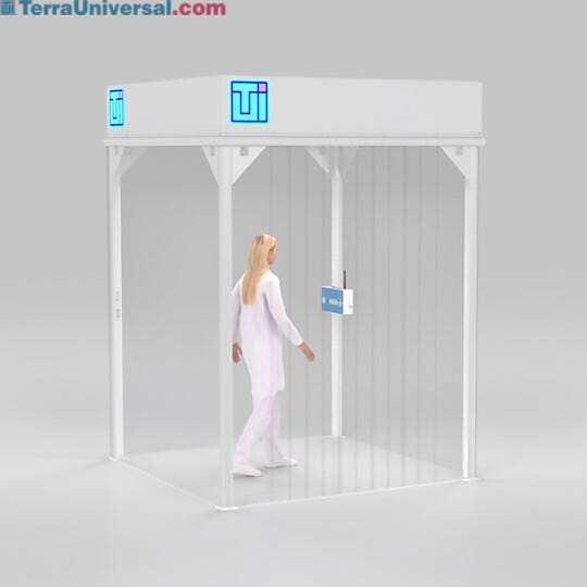 ValuLine® softwall modular cleanrooms make contamination control accessible and affordable, adapting to virtually any facility layout | 6600-66A-VL-0606 displayed