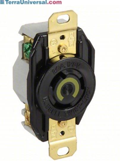 These single-outlet receptacles support one electrical plug and are used to designate circuits for appliances or equipment  |  6703-89 displayed