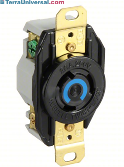 These single-outlet receptacles support one electrical plug and are used to designate circuits for appliances or equipment  |  6703-90 displayed