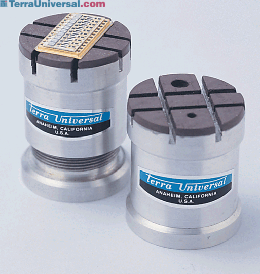 Magnetic chuck holds the sample in place during testing  |  9101-60 displayed
