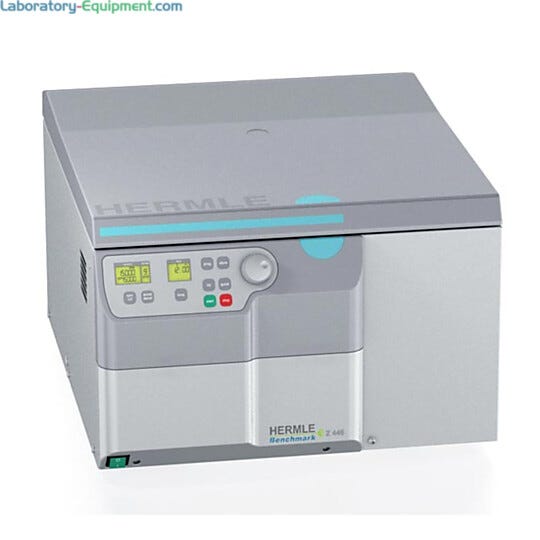 Hermle Z446 Super-Speed Refrigerated Centrifuge ideal for tissue culture lab use  |  2823-65 displayed