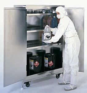 Chemical Stockers ensure safe storage of flammables with safety features  |  6012-70 displayed